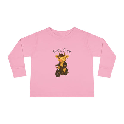 Magliette Rock Soul per bambini - Mucca - Animali dolci con un ritmo ribelle