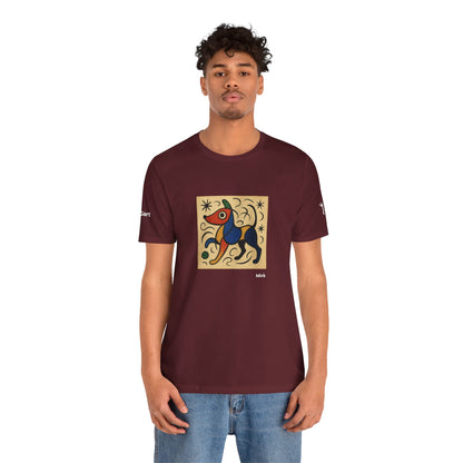 T-Shirt unisex  DOGART - MIRO - Dipinto iconico rivisitato con i cani