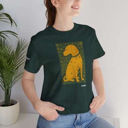 Unisex T-Shirt con cane DOGART  - KLIMT - Dipinto iconico rivisitato con i cani