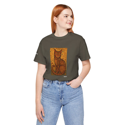 T-shirt unisex CATART - KLIMT - Arte classica, reinterpretata dai gatti.