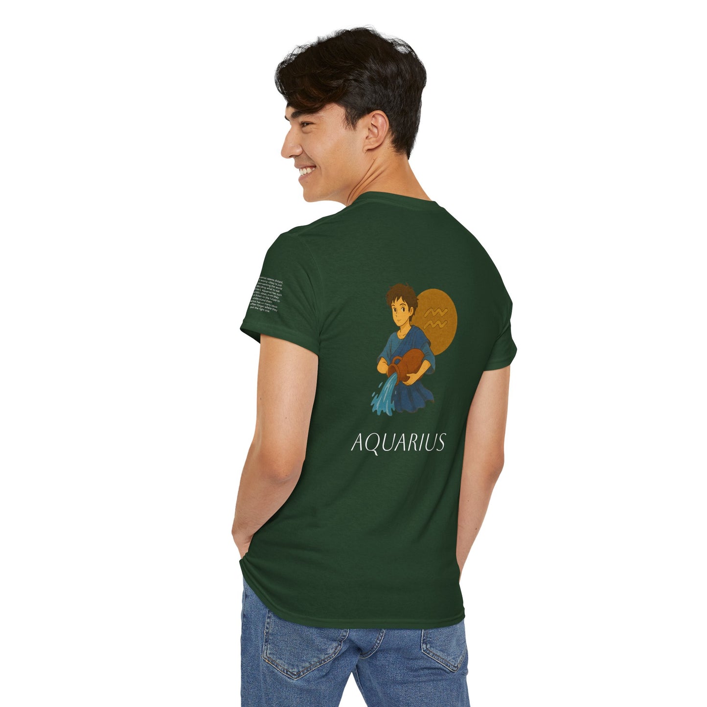 ACQUARIO - T-shirt Zodiacali da sogno: la magia delle stelle in stile Ghibli