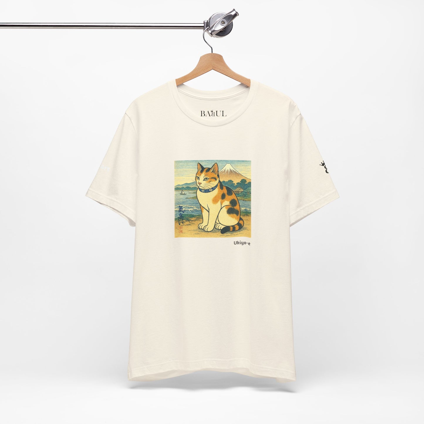 T-Shirt unisex CATART - Stile artistico giapponese UKIYO-E - Pittura iconica rivisitata con i gatti