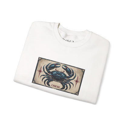 Cancro - Felpa Zodiaco Gotico, grafica in Blu