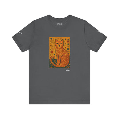 T-shirt unisex CATART - KLIMT - Dipinto iconico rivisitato con i gatti