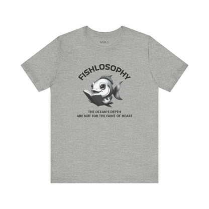 Fishlosophy Unisex Jersey Maglietta a maniche corte – Vedi la vastità anche in piccoli spazi.
