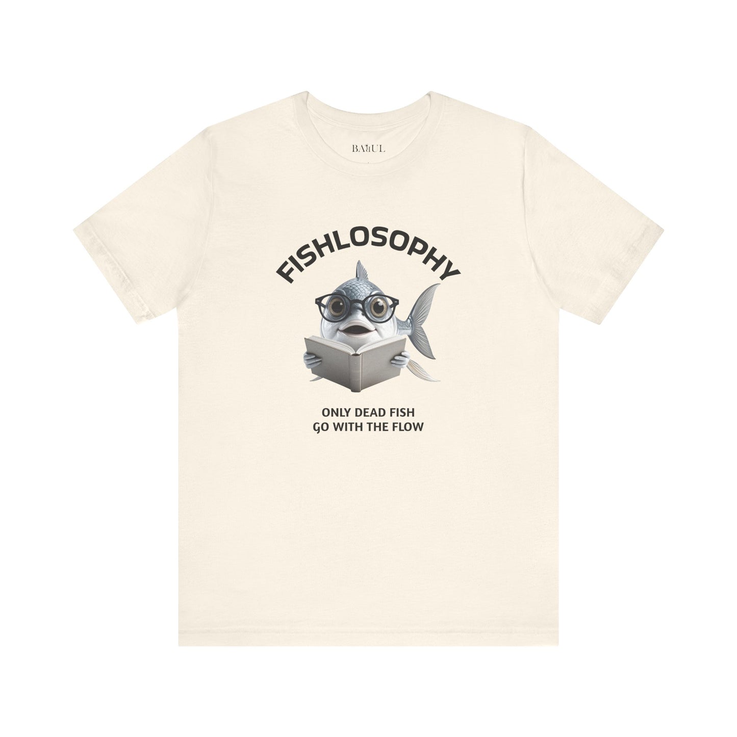 Fishlosophy Unisex Jersey Maglietta a maniche corte – Le profondità dell'oceano non sono per i deboli di cuore.