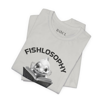 Maglietta a maniche corte unisex Fishlosophy – I vermi che hanno fretta vengono mangiati per primi.