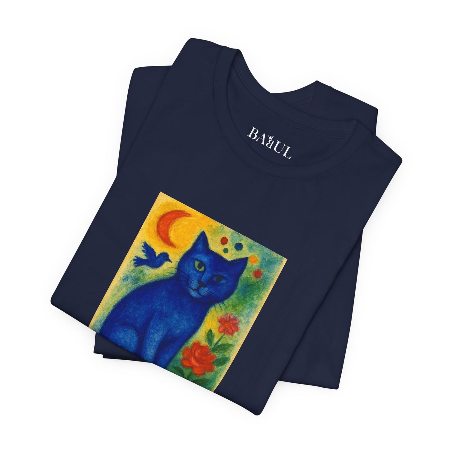 T-shirt unisex CATART - MARC CHAGALL - Un dipinto iconico rivisitato con i gatti