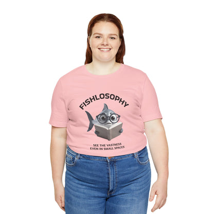 Fishlosophy Unisex Jersey Maglietta a maniche corte – Vedi la vastità anche in spazi ristretti.