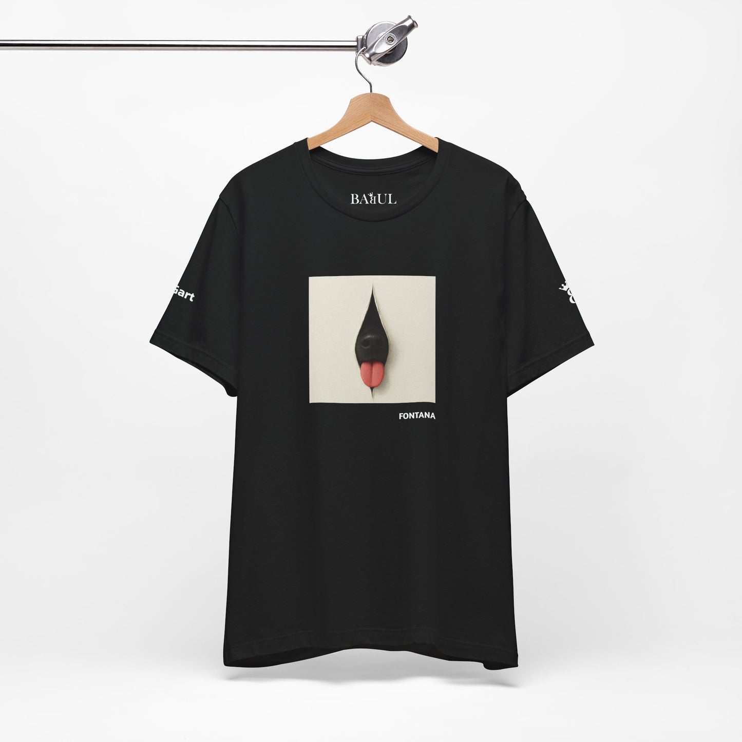 T-Shirt unisex  DOGART - FONTANA - Un dipinto iconico rivisitato con i cani
