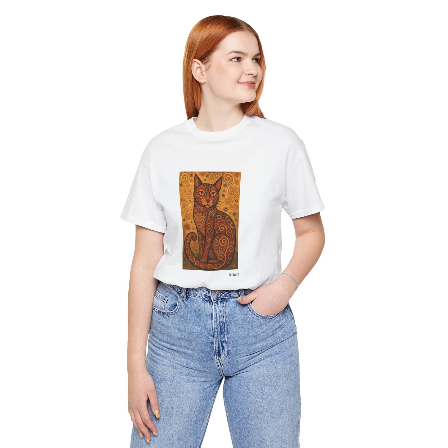 T-shirt unisex CATART - KLIMT - Arte classica, reinterpretata dai gatti.