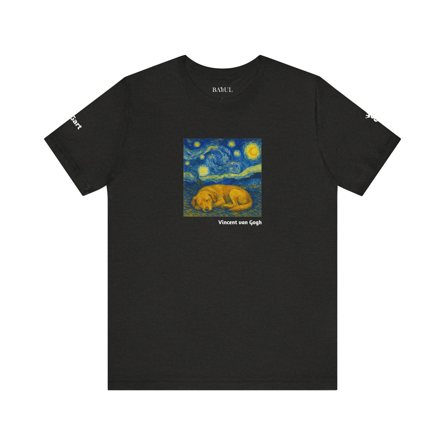 Unisex T-Shirt con cane DOGART  - VAN GOGH - Un dipinto iconico rivisitato con i cani