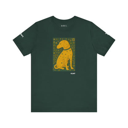 Unisex T-Shirt con cane DOGART  - KLIMT - Dipinto iconico rivisitato con i cani