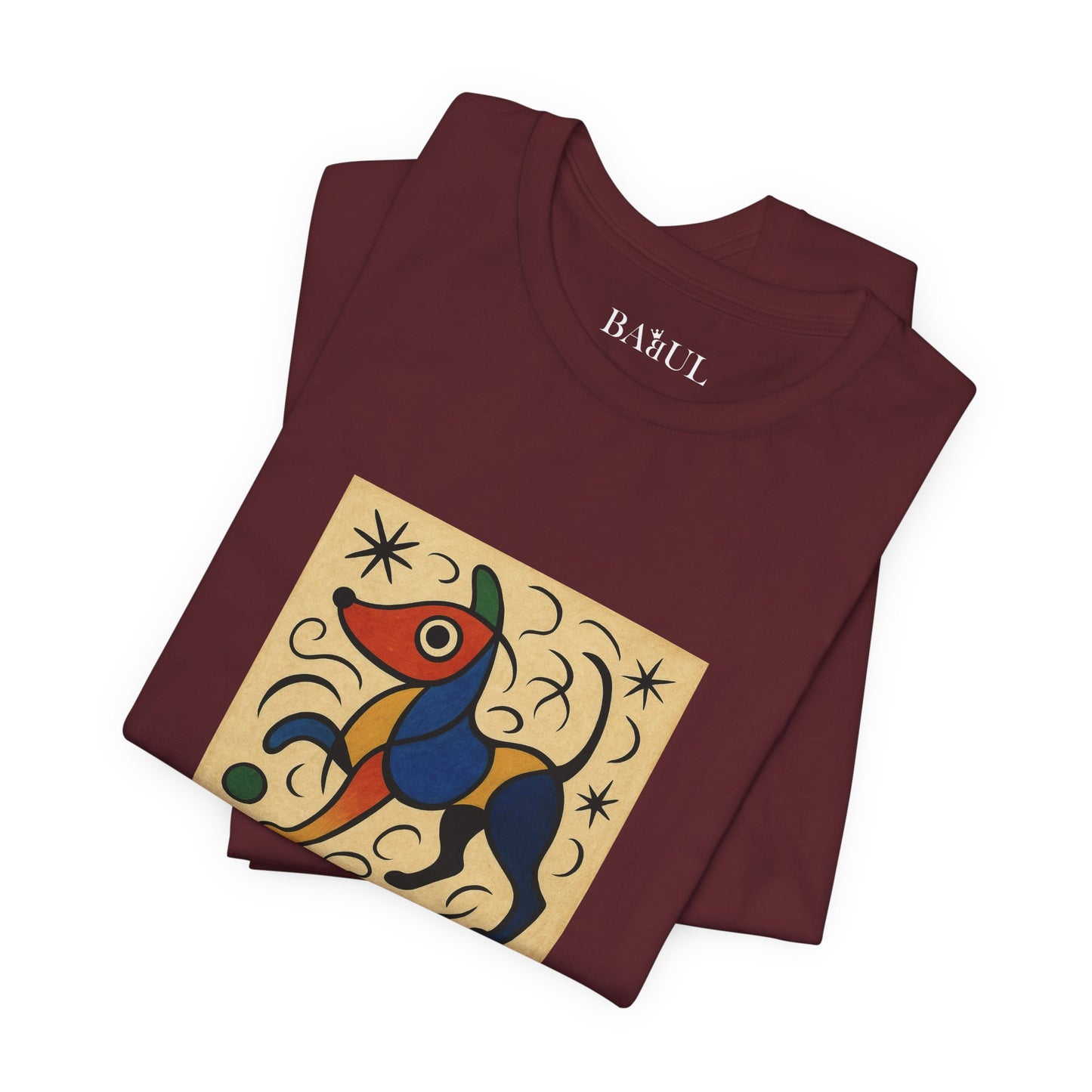 T-Shirt unisex  DOGART - MIRO - Dipinto iconico rivisitato con i cani
