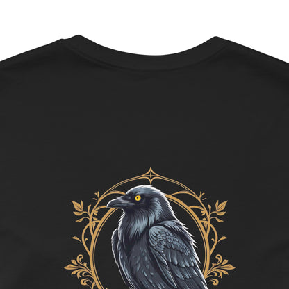 CORVO – Il mutaforma - Maglietta Magic Animals solo nera (grafica sul retro)