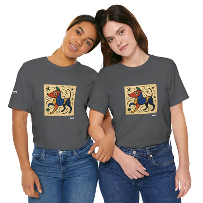 T-Shirt unisex  DOGART - MIRO - Dipinto iconico rivisitato con i cani