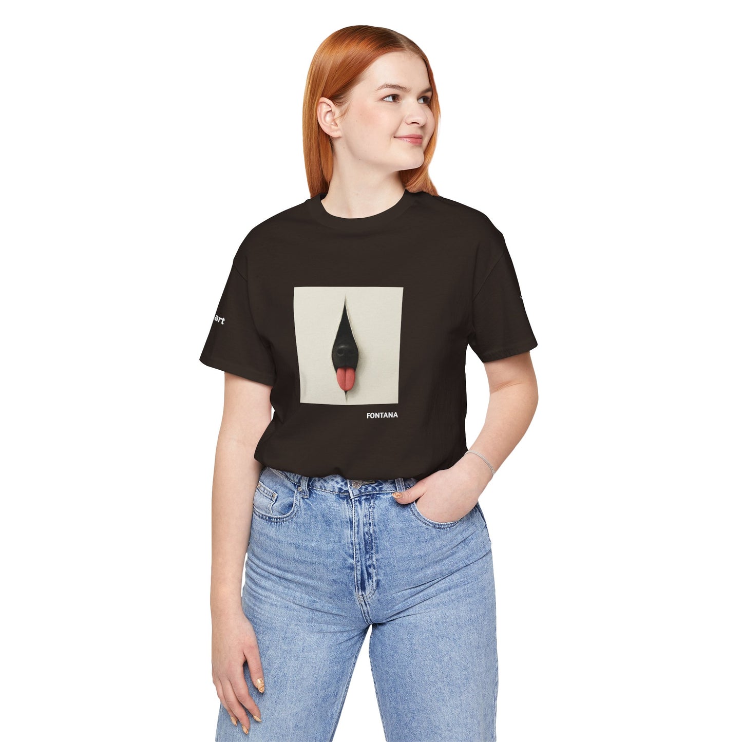 T-Shirt unisex  DOGART - FONTANA - Un dipinto iconico rivisitato con i cani