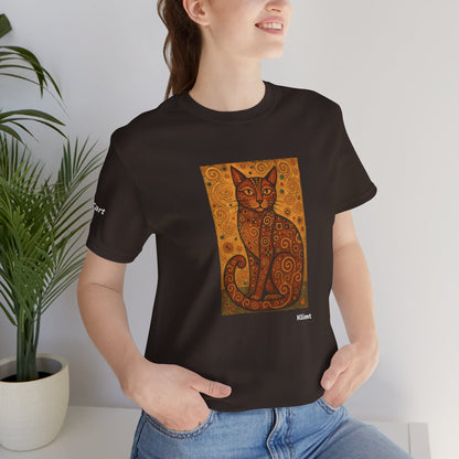 T-shirt unisex CATART - KLIMT - Arte classica, reinterpretata dai gatti.