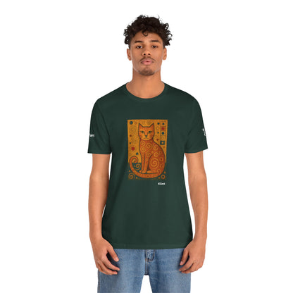 T-shirt unisex CATART - KLIMT - Dipinto iconico rivisitato con i gatti