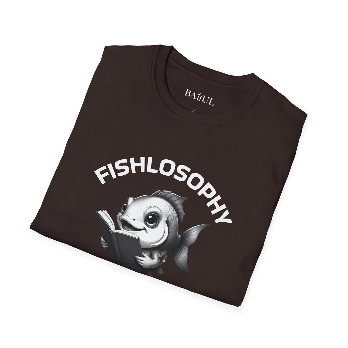 Maglietta unisex Fishlosophy - Design con vibrazioni oceaniche e domande sulla vita - Un pesce intelligente sa che non tutto è come sembra.