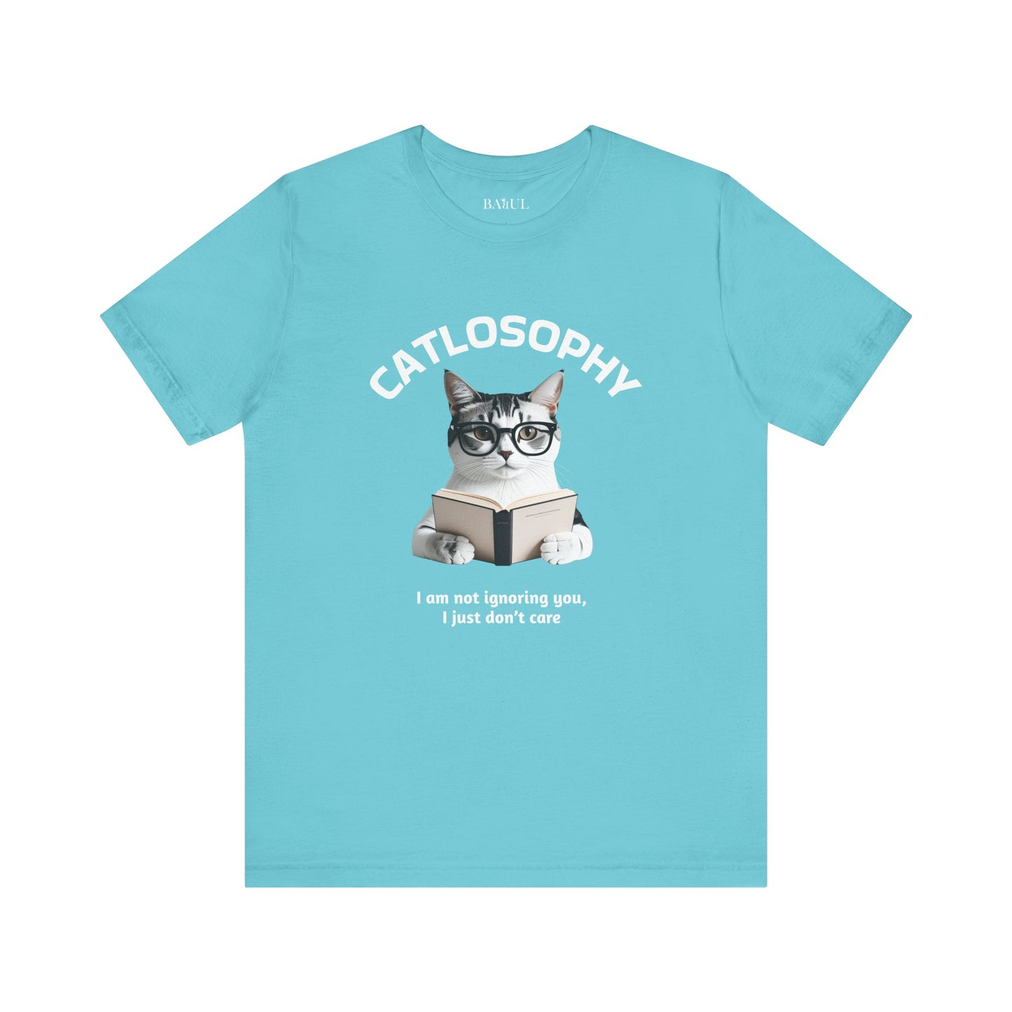 Catlosophy Unisex Jersey Maglietta a maniche corte – Design "Non ti sto ignorando, solo che non me ne frega niente"