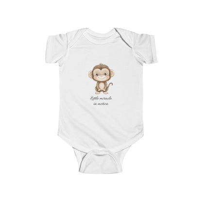 Adorabile body per neonati con disegno di scimmia