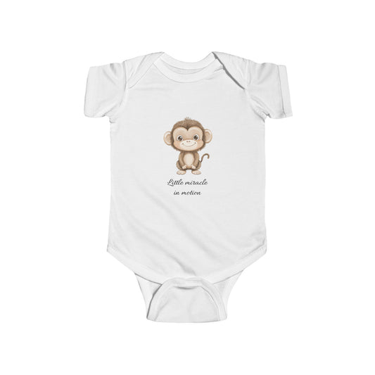 Adorabile body per neonati con disegno di scimmia