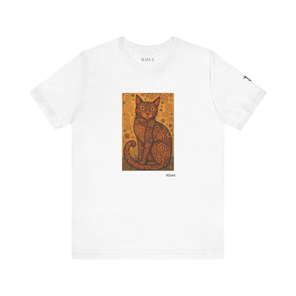 T-shirt unisex CATART - KLIMT - Arte classica, reinterpretata dai gatti.