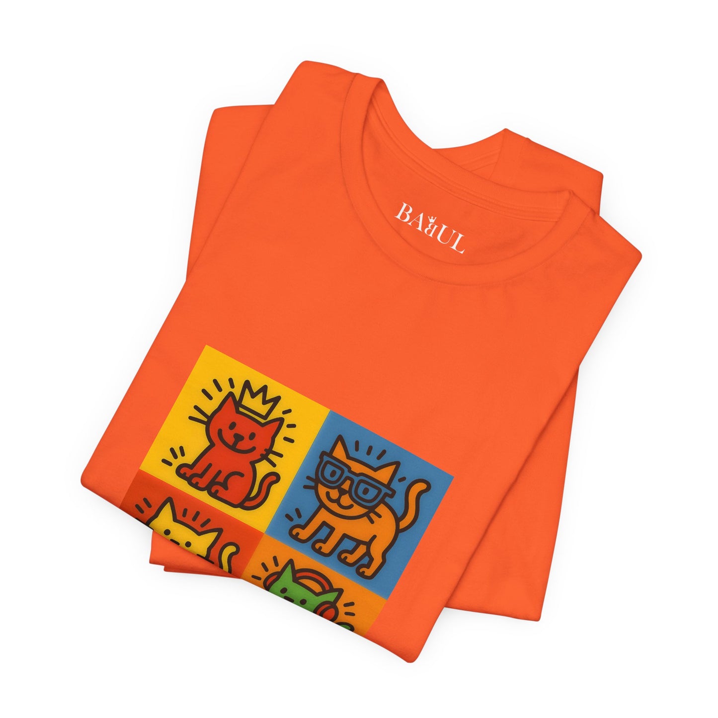 T-shirt unisex CATART - KEITH HARING - Un dipinto iconico rivisitato con i gatti