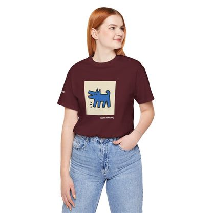 Unisex T-Shirt con cane DOGART  - KEITH HARING - Dipinto iconico rivisitato con i cani