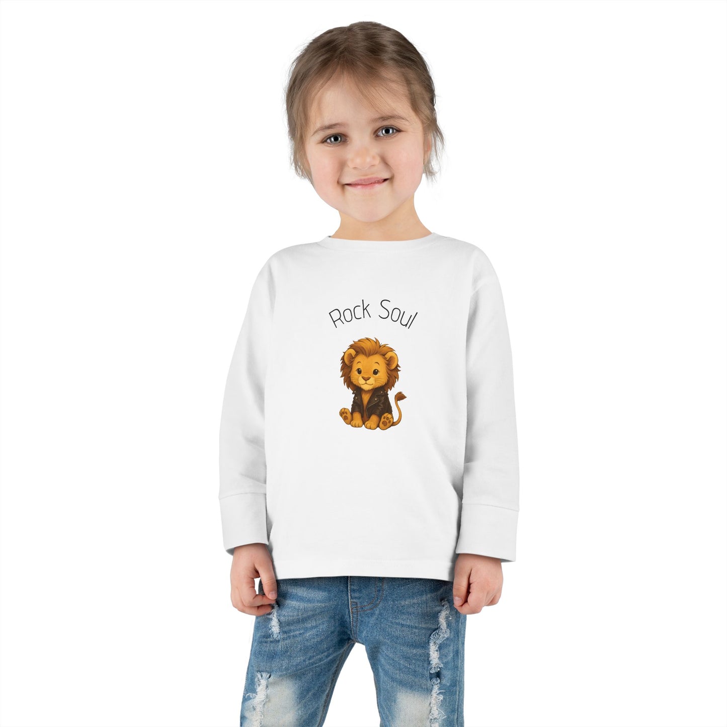 Magliette Rock Soul per bambini - Leone - Animali dolci con un ritmo ribelle