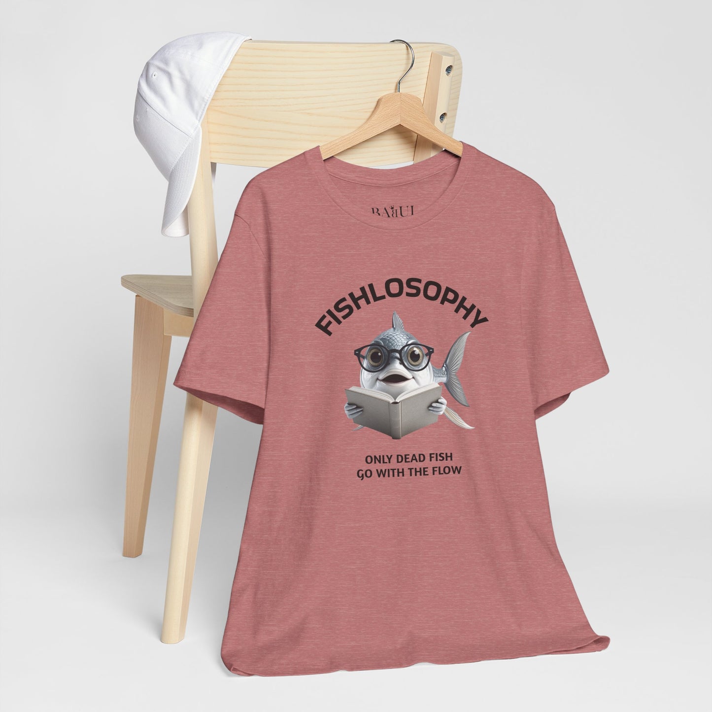 Fishlosophy Unisex Jersey Maglietta a maniche corte – Le profondità dell'oceano non sono per i deboli di cuore.