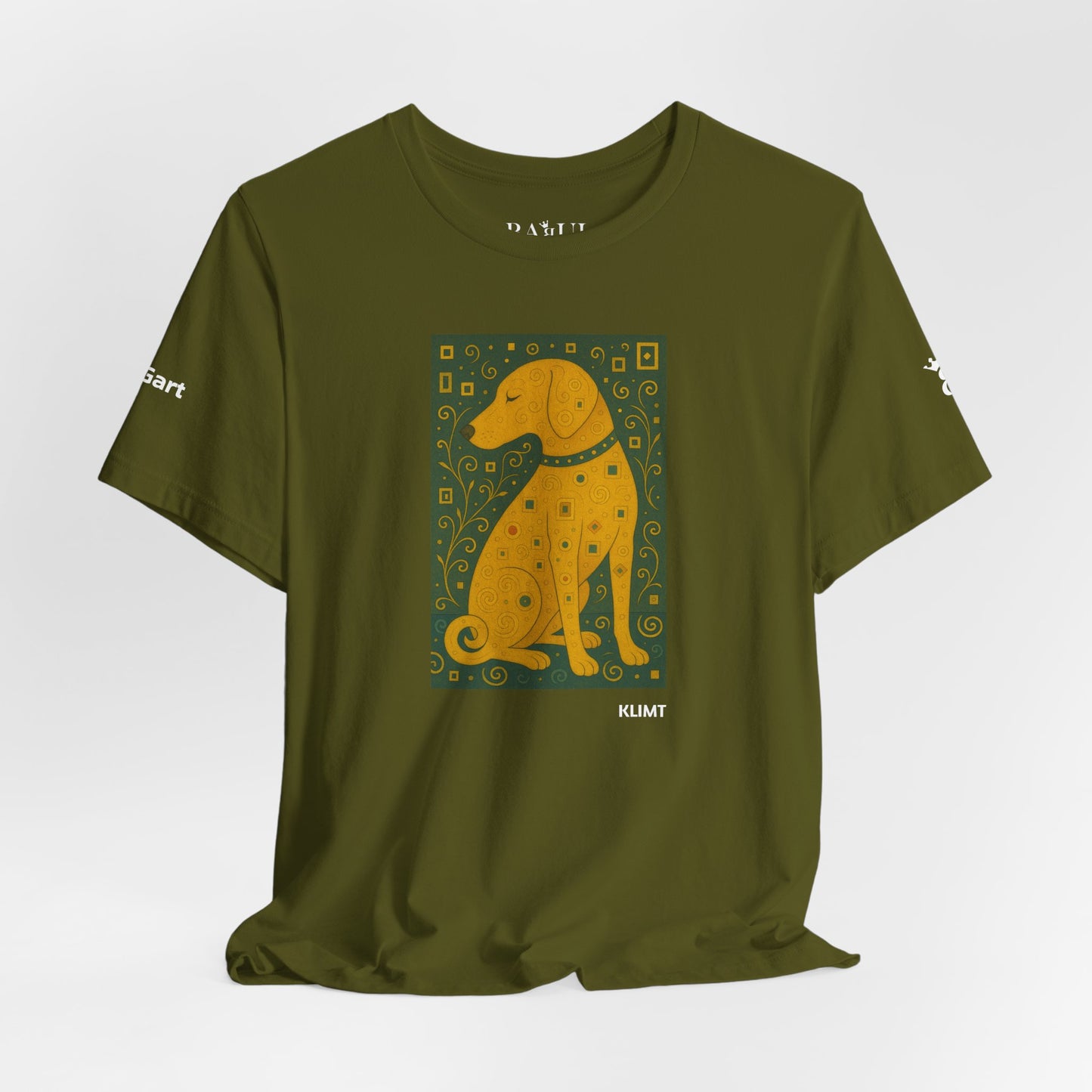 Unisex T-Shirt con cane DOGART  - KLIMT - Dipinto iconico rivisitato con i cani