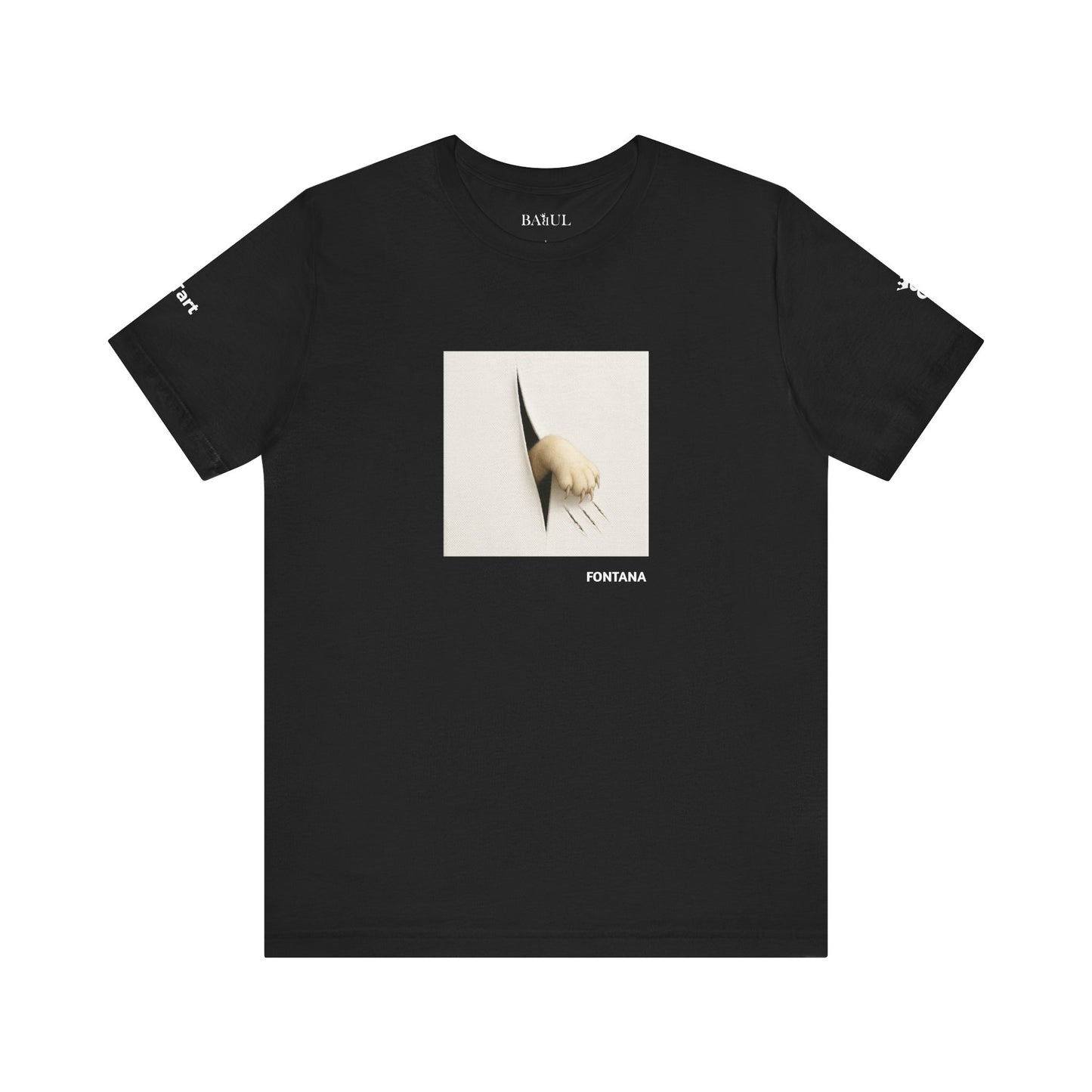 T-shirt unisex CATART - FONTANA - Un dipinto iconico rivisitato con i gatti