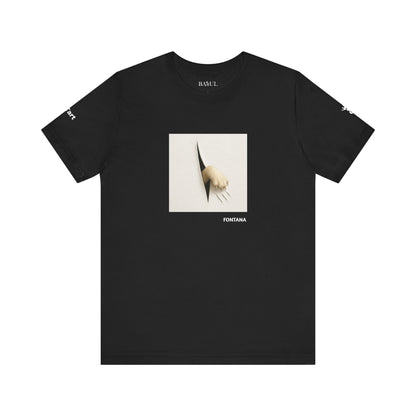 T-shirt unisex CATART - FONTANA - Un dipinto iconico rivisitato con i gatti