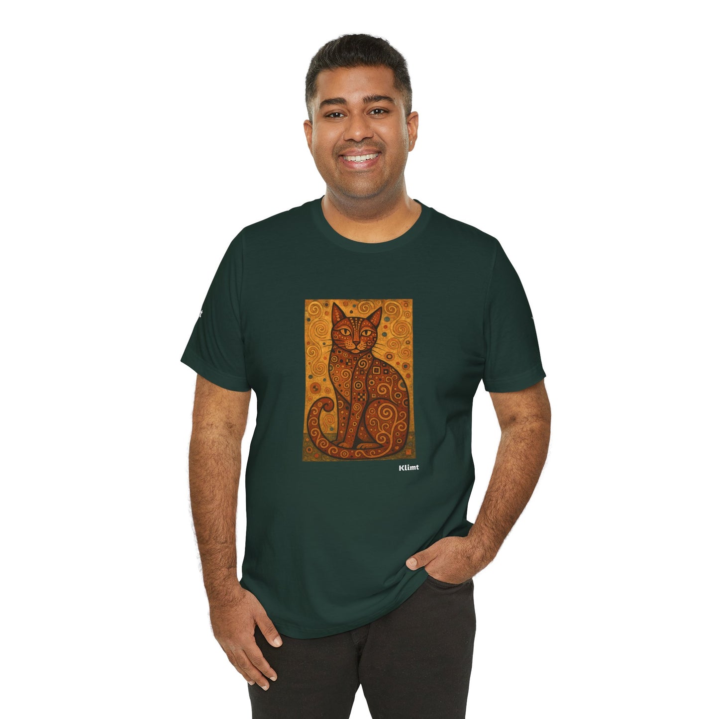 T-shirt unisex CATART - KLIMT - Arte classica, reinterpretata dai gatti.