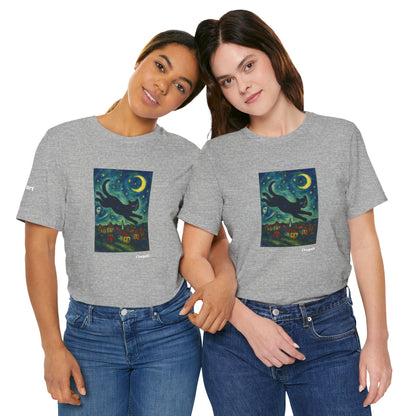 T-shirt unisex CATART - MARC CHAGALL - Un dipinto iconico rivisitato con i gatti