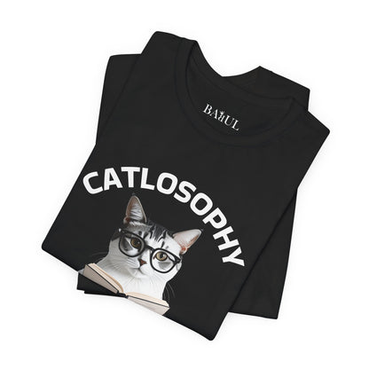 Catlosophy Unisex Jersey Maglietta a maniche corte – Design "Non ti sto ignorando, solo che non me ne frega niente"