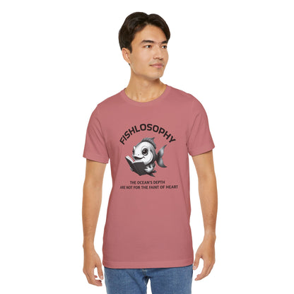 Fishlosophy Unisex Jersey Maglietta a maniche corte – Vedi la vastità anche in piccoli spazi.