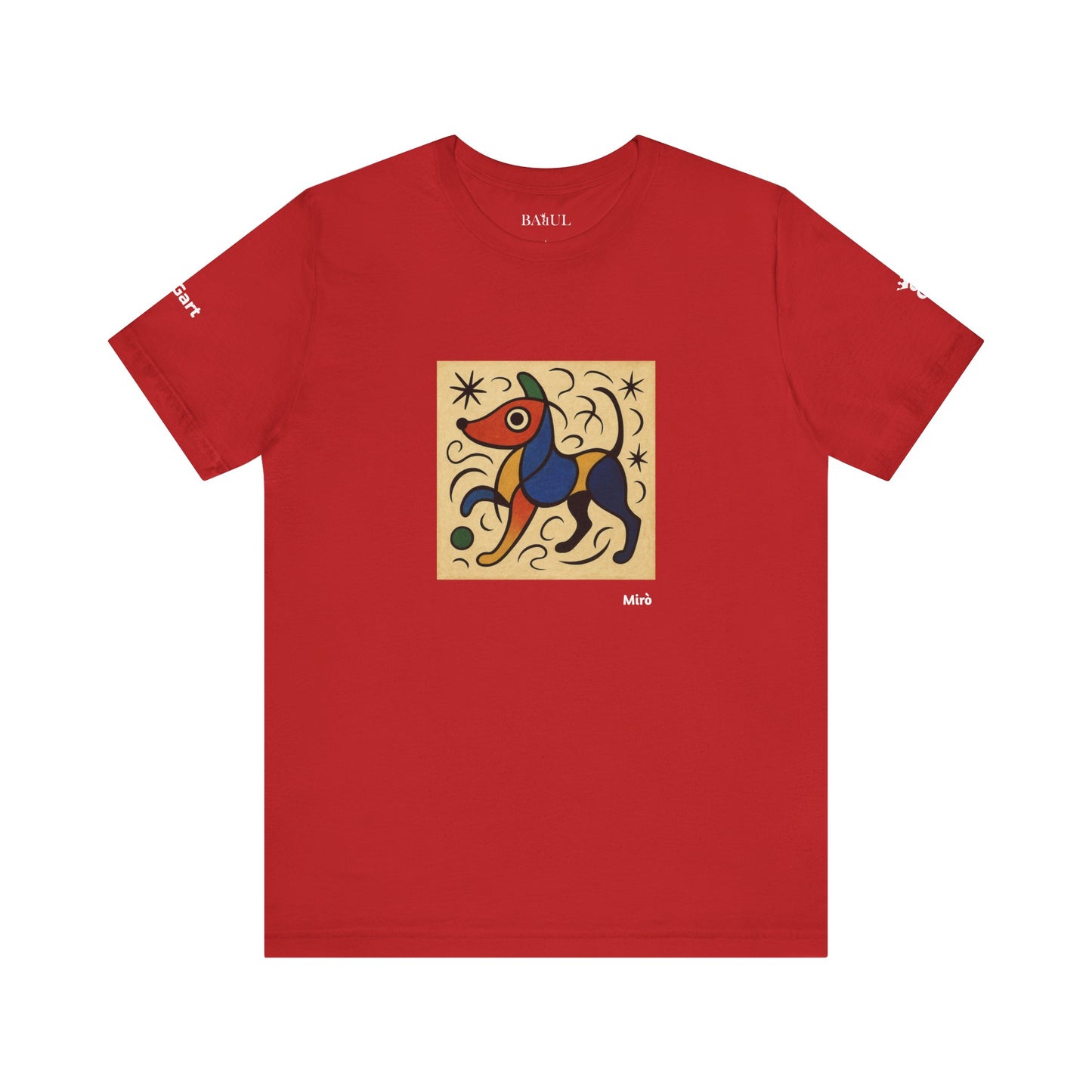 T-Shirt unisex  DOGART - MIRO - Dipinto iconico rivisitato con i cani