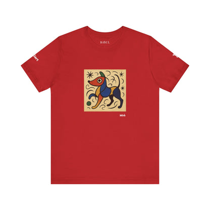 T-Shirt unisex  DOGART - MIRO - Dipinto iconico rivisitato con i cani