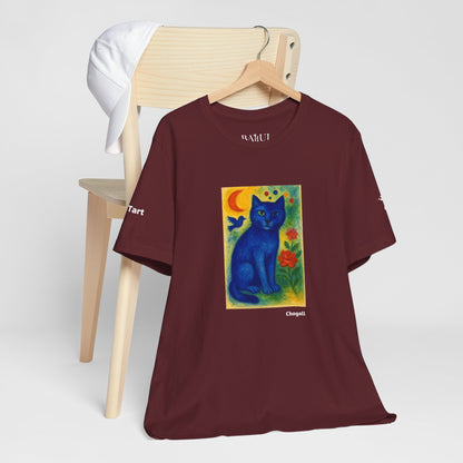 T-shirt unisex CATART - MARC CHAGALL - Un dipinto iconico rivisitato con i gatti