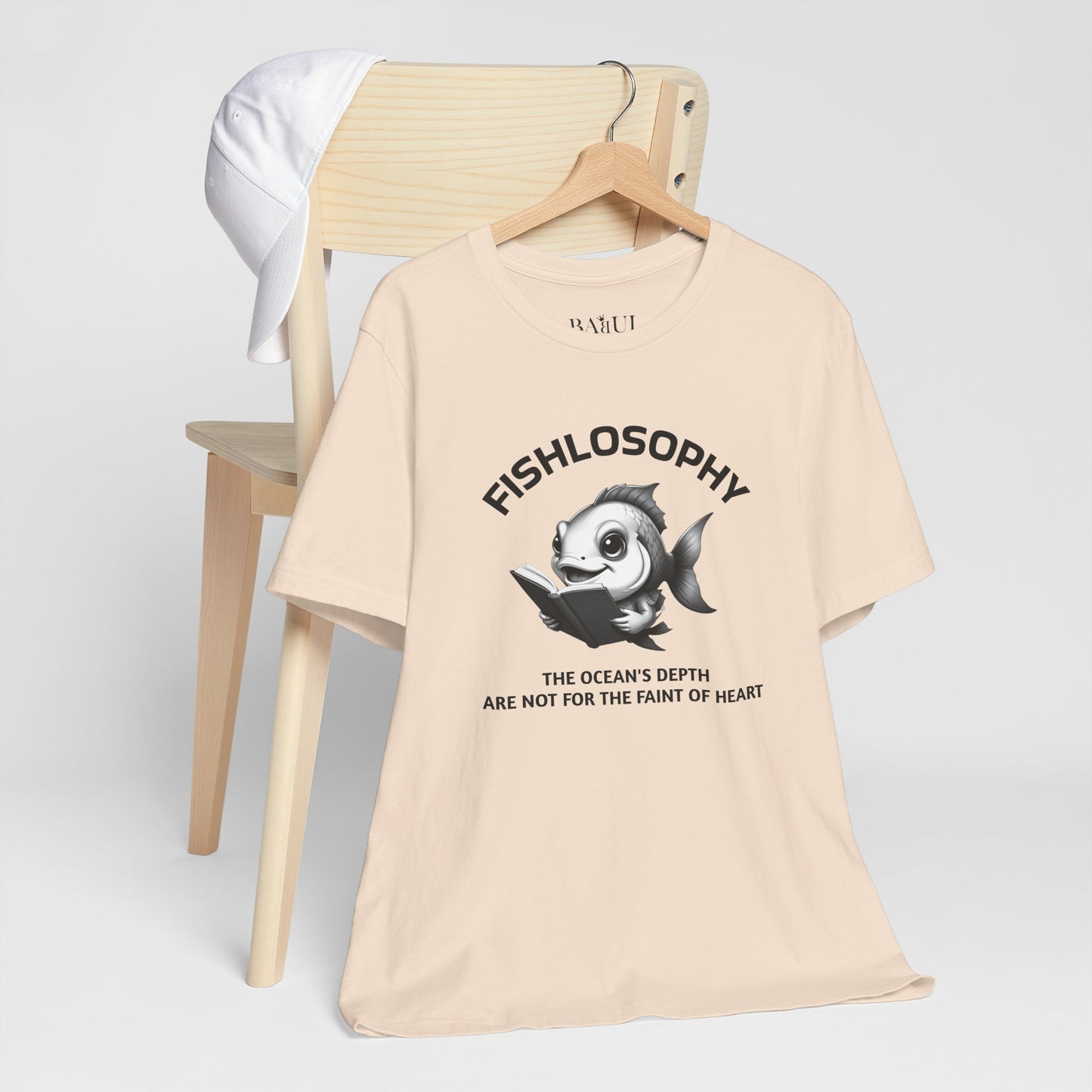Fishlosophy Unisex Jersey Maglietta a maniche corte – Vedi la vastità anche in piccoli spazi.
