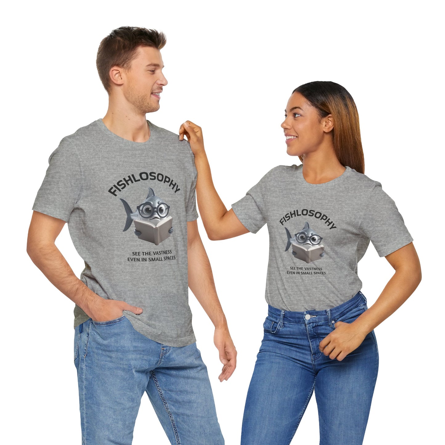Fishlosophy Unisex Jersey Maglietta a maniche corte – Vedi la vastità anche in spazi ristretti.