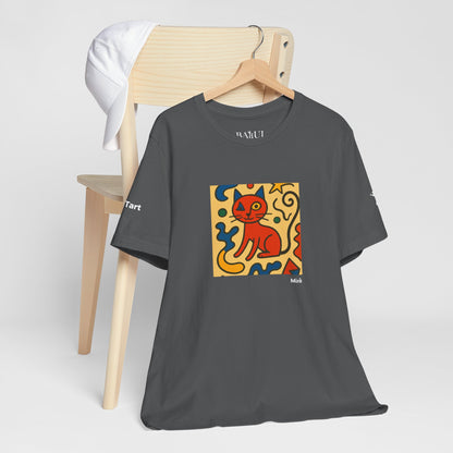 T-shirt unisex CATART - MIRO - Dipinto iconico rivisitato con i gatti