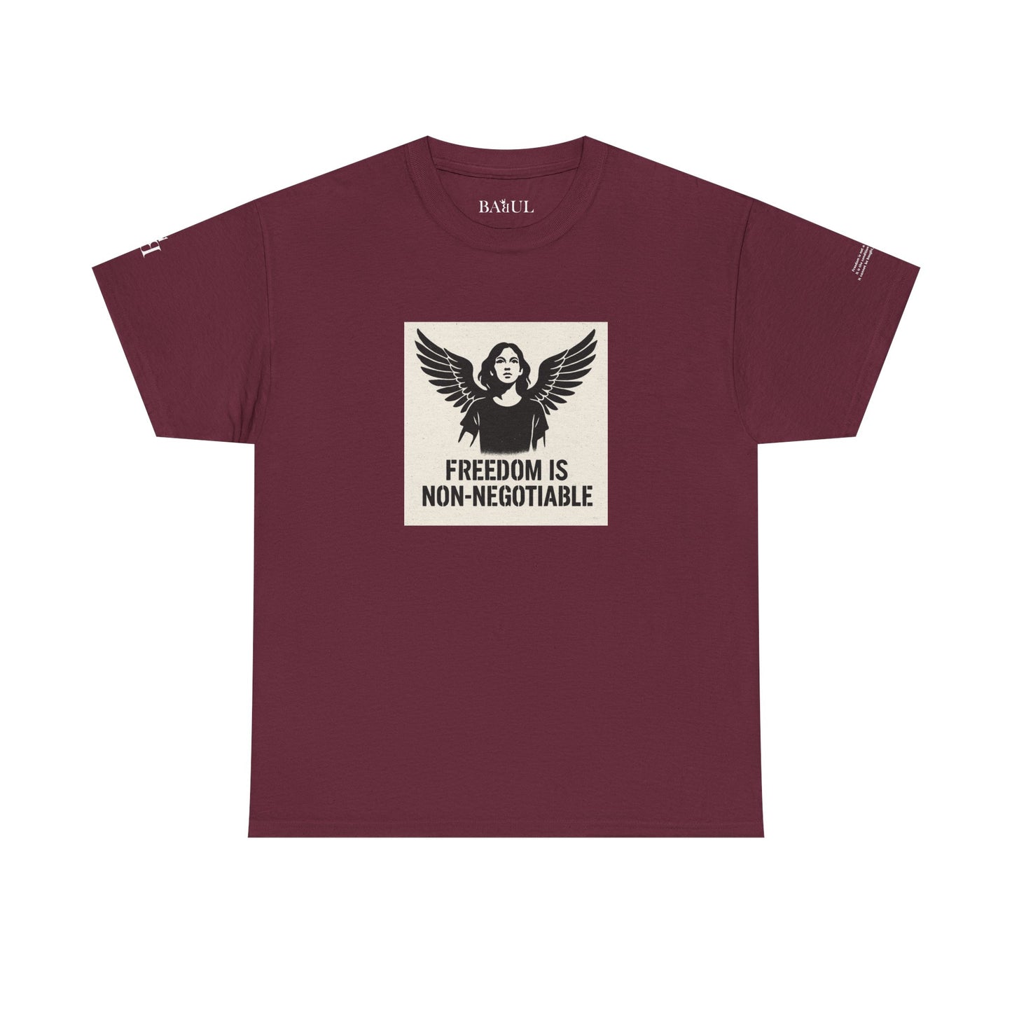 Rebel Graphic Tee - Unisex Heavy Cotton T-Shirt for the Wild at Heart. Rebel Tees, Born to Be Worn - FREEDOM IS NON-NEGOTIABLE