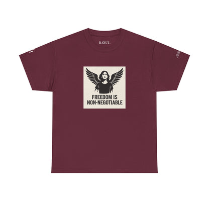 Rebel Graphic Tee - Unisex Heavy Cotton T-Shirt for the Wild at Heart. Rebel Tees, Born to Be Worn - FREEDOM IS NON-NEGOTIABLE