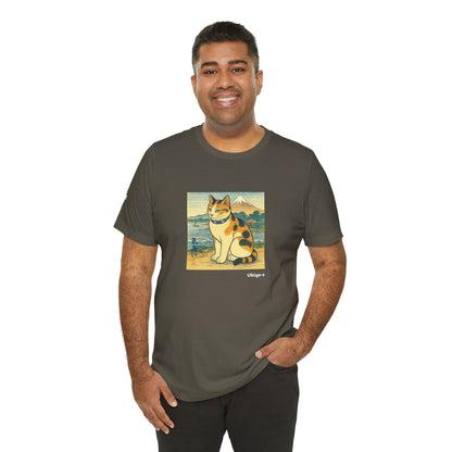 T-Shirt unisex CATART - Stile artistico giapponese UKIYO-E - Pittura iconica rivisitata con i gatti