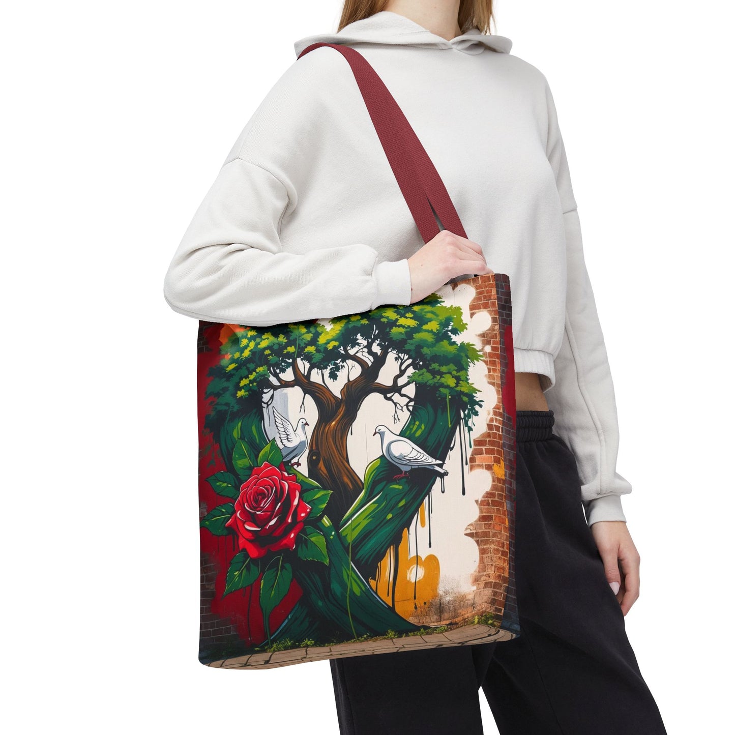 Artistic Surge - Eco-Friendly Canvas Tote Bag - ROSE
