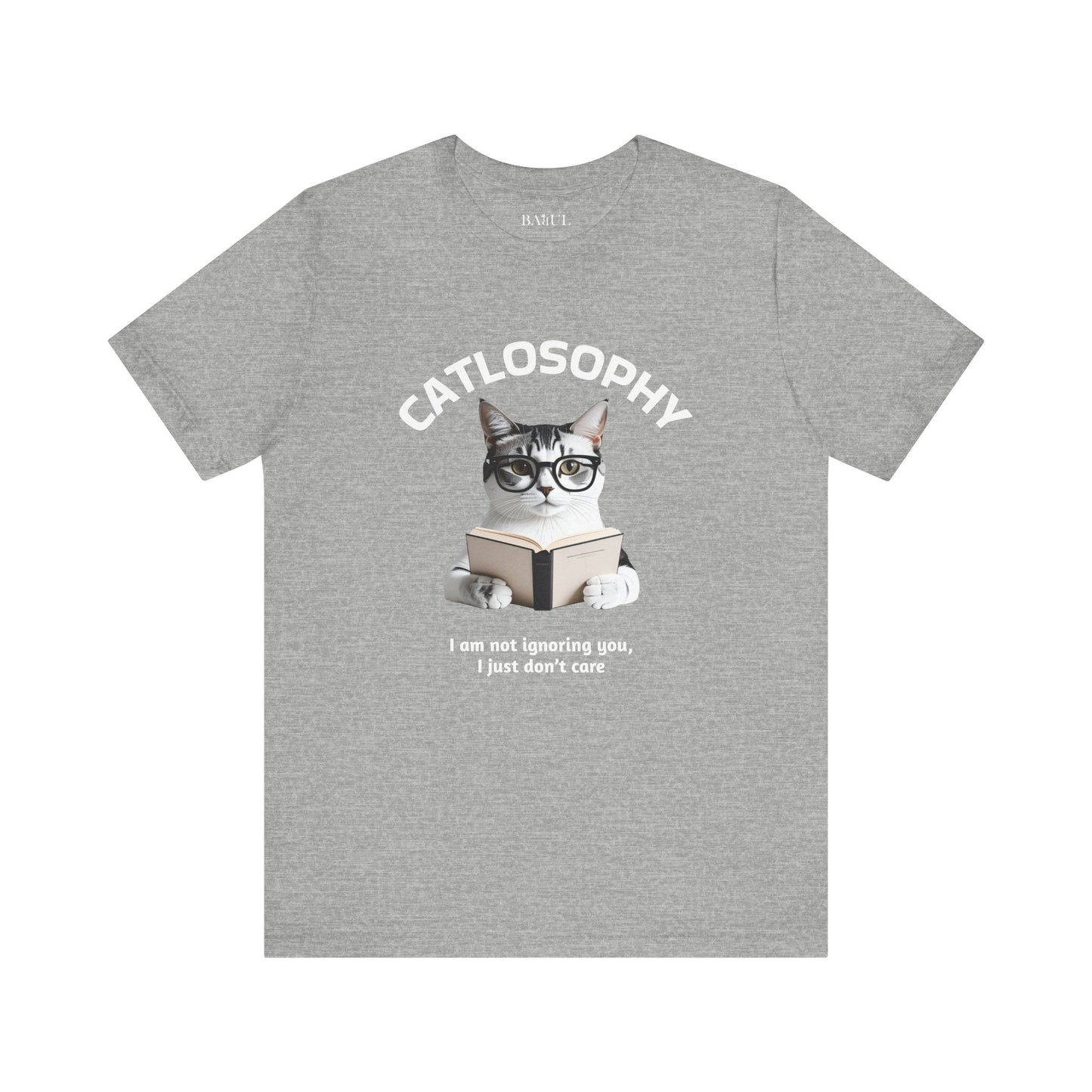 Catlosophy Unisex Jersey Maglietta a maniche corte – Design "Non ti sto ignorando, solo che non me ne frega niente"